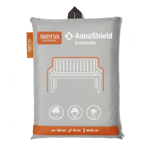 Siena Garden 3-Sitzer Bankhülle AquaShield 160 x 75 cm, 100 % Polyester Hellgrau - Abverkauf