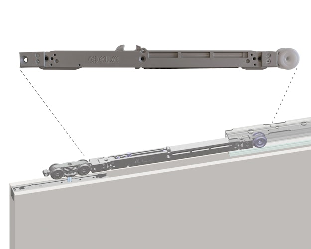 Eclisse Komfortset 1 - Push/Pull-Beschlag + Einseitiger Dämpfer