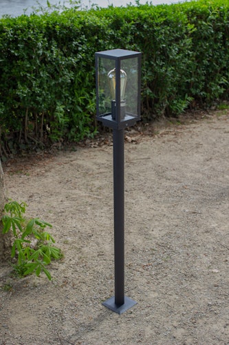 ECO-LIGHT Außenwandleuchte Karo Aluminiumguss schwarz matt (5100310) Bild