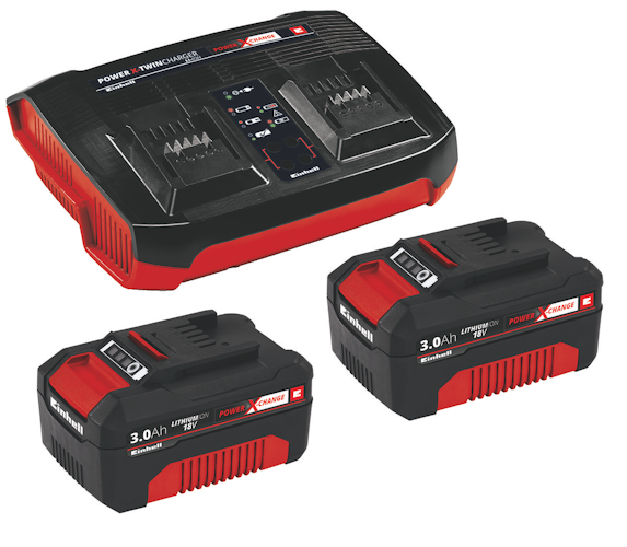 Einhell PXC-Starter-Kit 2x 3,0Ah & Twincharger Kit 4512083