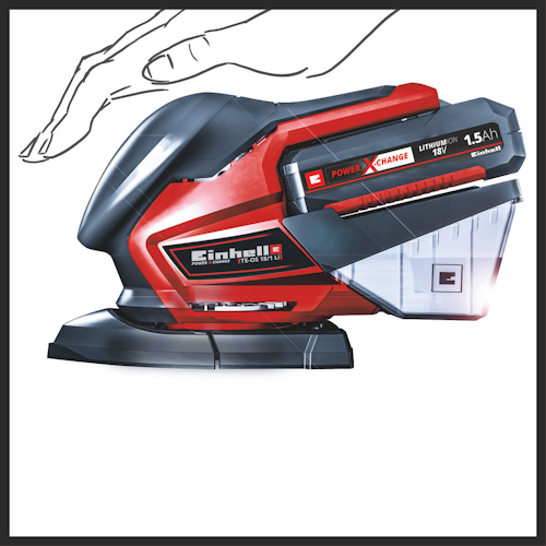 Einhell Akku-Multischleifer TE-OS 18/150 Li Solo 4460708