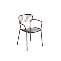 EMU Stapelsessel APERO, 4er Set, Stahl Indischbraun - Abverkauf