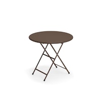 EMU Klapptisch ARC EN CIEL rund Ø 80 cm, Stahl Indischbraun - Abverkauf