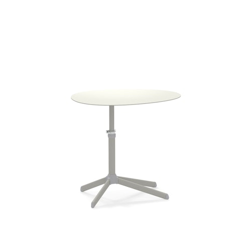 EMU höhenverstellbarer Beistelltisch TERRAMARE 65 x 49 cm, Aluminium Indischbraun - Abverkauf