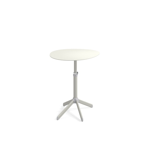 EMU höhenverstellbarer Beistelltisch TERRAMARE 65 x 49 cm, Aluminium Indischbraun - Abverkauf