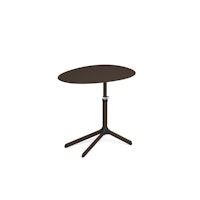 EMU höhenverstellbarer Beistelltisch TERRAMARE 65 x 49 cm, Aluminium Indischbraun - Abverkauf