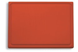 F. DICK Schneidbrett mit Saftrille rot 26,5 x 32,5 x 1,8 cm