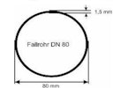 Vorschaubild Reduzierstück DN 80/75mm, dunkelgrau
