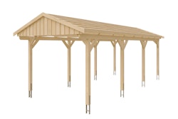 Skan Holz Fichtelberg - Satteldach Einzelcarport Breite 317 cm