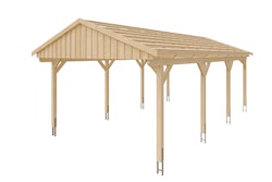 Skan Holz Fichtelberg - Satteldach Einzelcarport Breite 423 cm