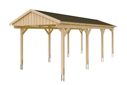 Skan Holz Fichtelberg - Satteldach Einzelcarport Breite 317 cm