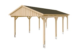 Skan Holz Fichtelberg - Satteldach Einzelcarport Breite 423 cm