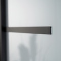 Flexo aufklebbarer Alusteg für Lofttüren schwarz 1000 x 20 x 3 mm paarweise, inkl. KlebebandVorschaubild