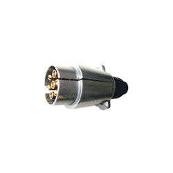 Stecker 7-polig, 12V, Metall, steckbar