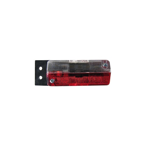 Begrenzungsleuchte rot/weiß mit Gummipendel