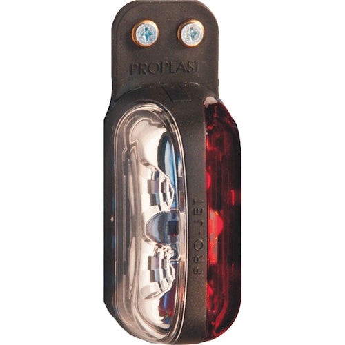 Begrenzungsleuchte LED rot/weiß 12/24 Volt