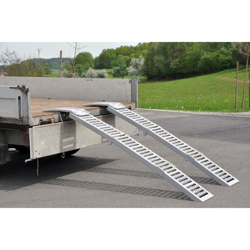 1 Paar Verladeschienen, Stahl, L 2000 mm, 500 kg