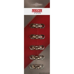 5x Drehverschluss, Höhe 11 mm, Lochabstand 30,5 mm