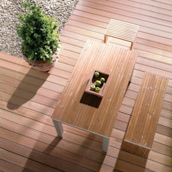 OSMO Terrassendiele Bangkirai genutet / glatt - PREMIUM KD