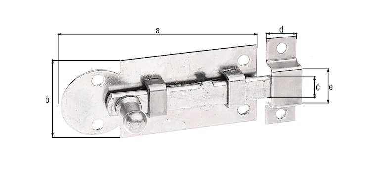 Alberts® Fensterriegel Knopfgriff 61 x 26 mm Bild