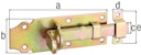 Vorschaubild Alberts® Schlossriegel Flachgriff 120 x 45 x 16 mm Edelstahl 