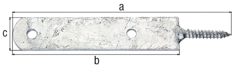 Zaunriegelhalter feuerverz. 215x150x30mm