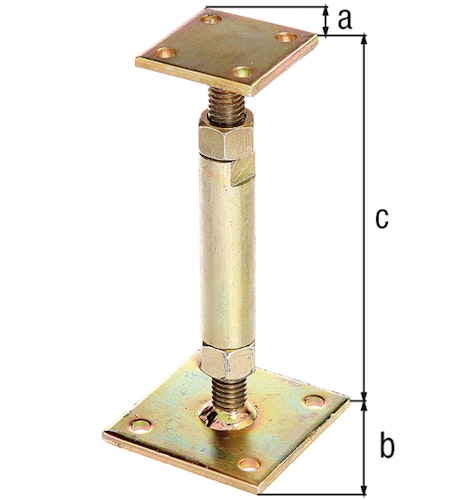 Alberts® Pfostenträger höhenverstellbar 150-190mm