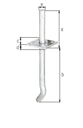 Vorschaubild Alberts® I-Pfostenträger mit Stift 100mm