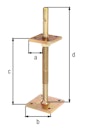 Vorschaubild Alberts® I-Pfostenträger höhenverstellbar 100-230mm