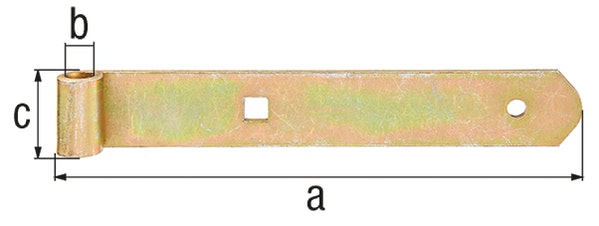 Alberts® Ladenband, gerade, Abschluss abgerundet, gelb verz., LxB 400x30 mm, Rolle ⌀10 mm 313692