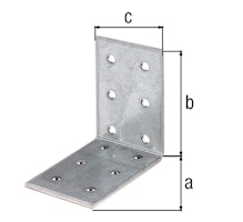 Lochplattenwinkel vz. 40x40x60x2,5 mm GP (20 St.)