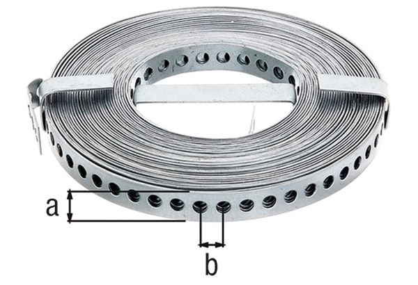 Lochband verz. schwarz 12x0,9 mm/1,5 m