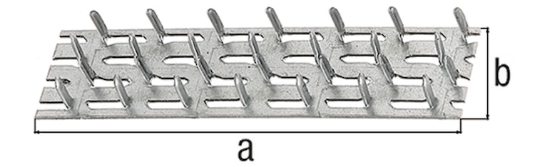 Alberts® Nagelplatte zum Einschlagen  102x25 mm