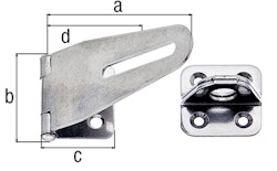 Sicherheitsüberfalle VA 83x37x30 mm