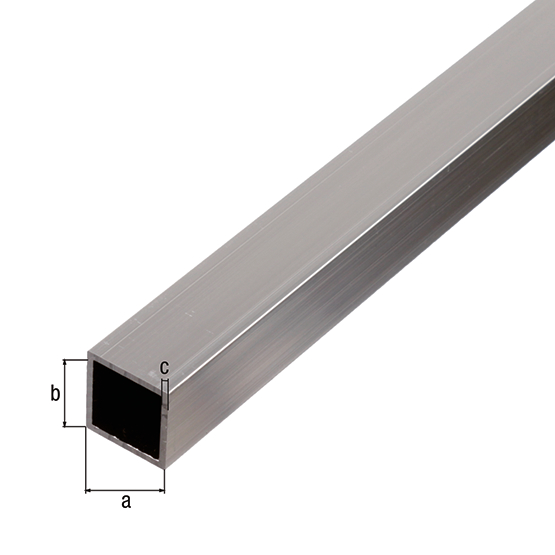 Alberts® BA-Profil, Vierkant, Alu, versch. Größen-1 m-15 x 15 mm-1 mm