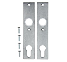Alberts® Langschild,ein Paar,SB,geschmiedet,vz,silbergrau einbrennlackiert,LxB 30x155mm 554309