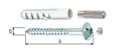 Schraubenset verz. Ø7x105 mm (4 Stück)