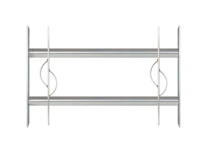 Alberts® Fenstergitter Secorino Style,ausziehbar,galv.blau verzinkt,HxB-B 300x500-650mm 