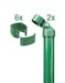 Alberts® Zauneck-Set f. Schweißgitter, grün kstb.,m.Einschlag-B.,f.Höhe 810 mm 602246Bild
