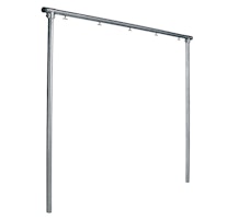 Alberts® Wäschetrockengerüst, verzinkt, zum Einbet., Breite 3500 mm, Gesamthöhe 2548 mm 609412