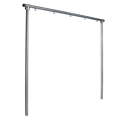 Alberts® Wäschetrockengerüst, verzinkt, zum Einbet., Breite 3500 mm, Gesamthöhe 2548 mm 609412
