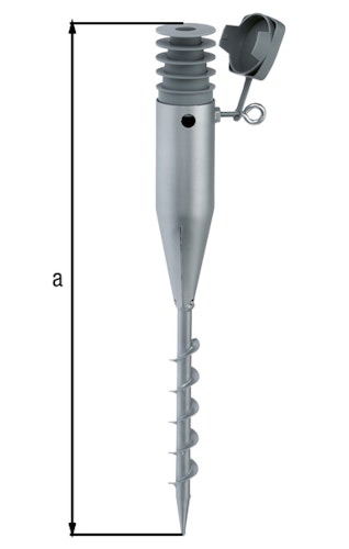 Einschraubbodenhülse feuerverz. 570 mm