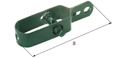 Alberts® Drahtspanner, verzinkt, grün Kst.b., Gesamtlänge 100mm, gebündelt  3St. 611170