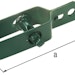Alberts® Drahtspanner, verzinkt, grün Kst.b., Gesamtlänge 100mm, gebündelt  3St. 611170