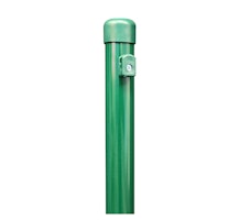 Alberts® Zaunpf.,zinkp.grün Kst.b.,Länge 2500mm,Pfostenst. ⌀48mm,Geflechth. 2000mm 613402