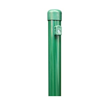Alberts® Zaunpf.verkürzt,Befest.m.Einschlag-Bodenh.anthrazit-met. Kst.b.L2165mm,⌀38mm 613983