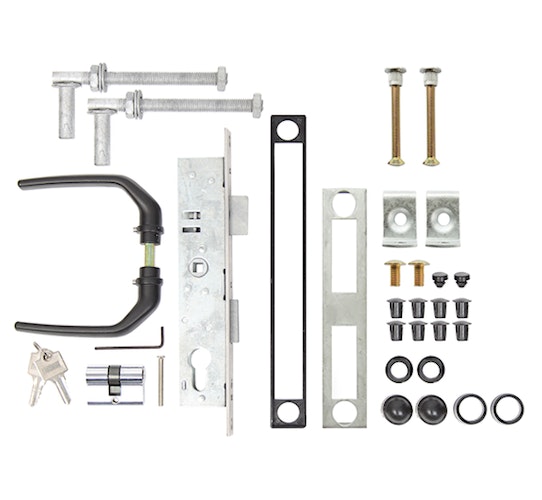 Alberts® Zubehör-Set für Wellengitter-Tore bis 1500 mm Höhe, grün 653811