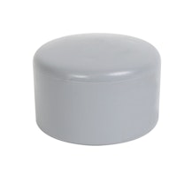Alberts® Pfostenkappe für  runde Metallpfosten, Kunststoff, grau, ⌀76 mm 654467