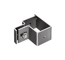 Alberts® Endschelle für Vierkantpfosten,verzinkt,anthrazit Kst.b,für Pfosten 60x40mm 656904