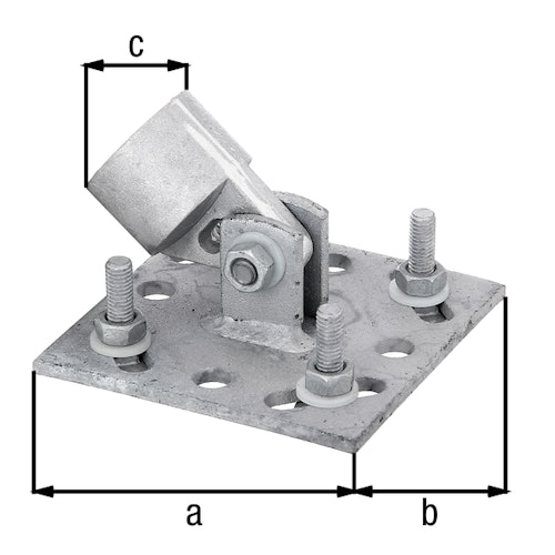 Alberts® Zaunsystem Fix-Clip Pro Strebenplatte